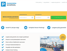 Tablet Screenshot of parkerenschiphol.nl